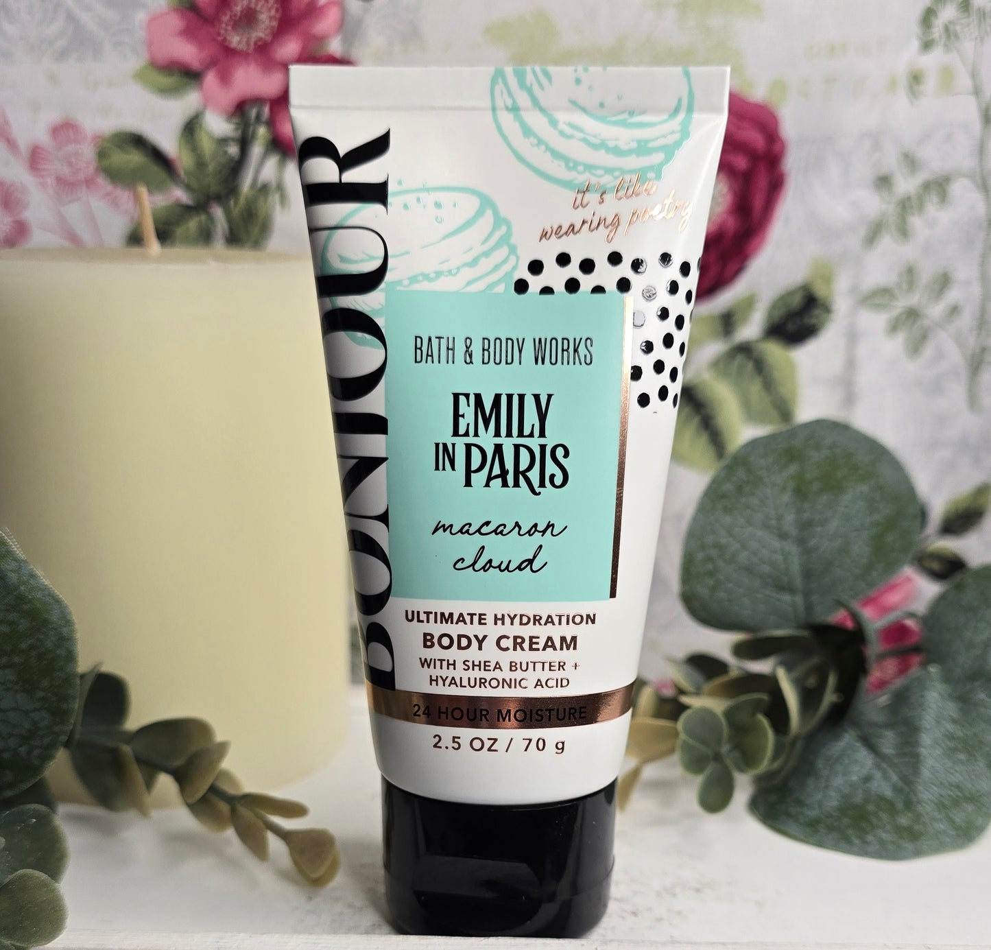 New Bath and Body Works Travel Size Emily In Paris Macaron Cloud Body Cream