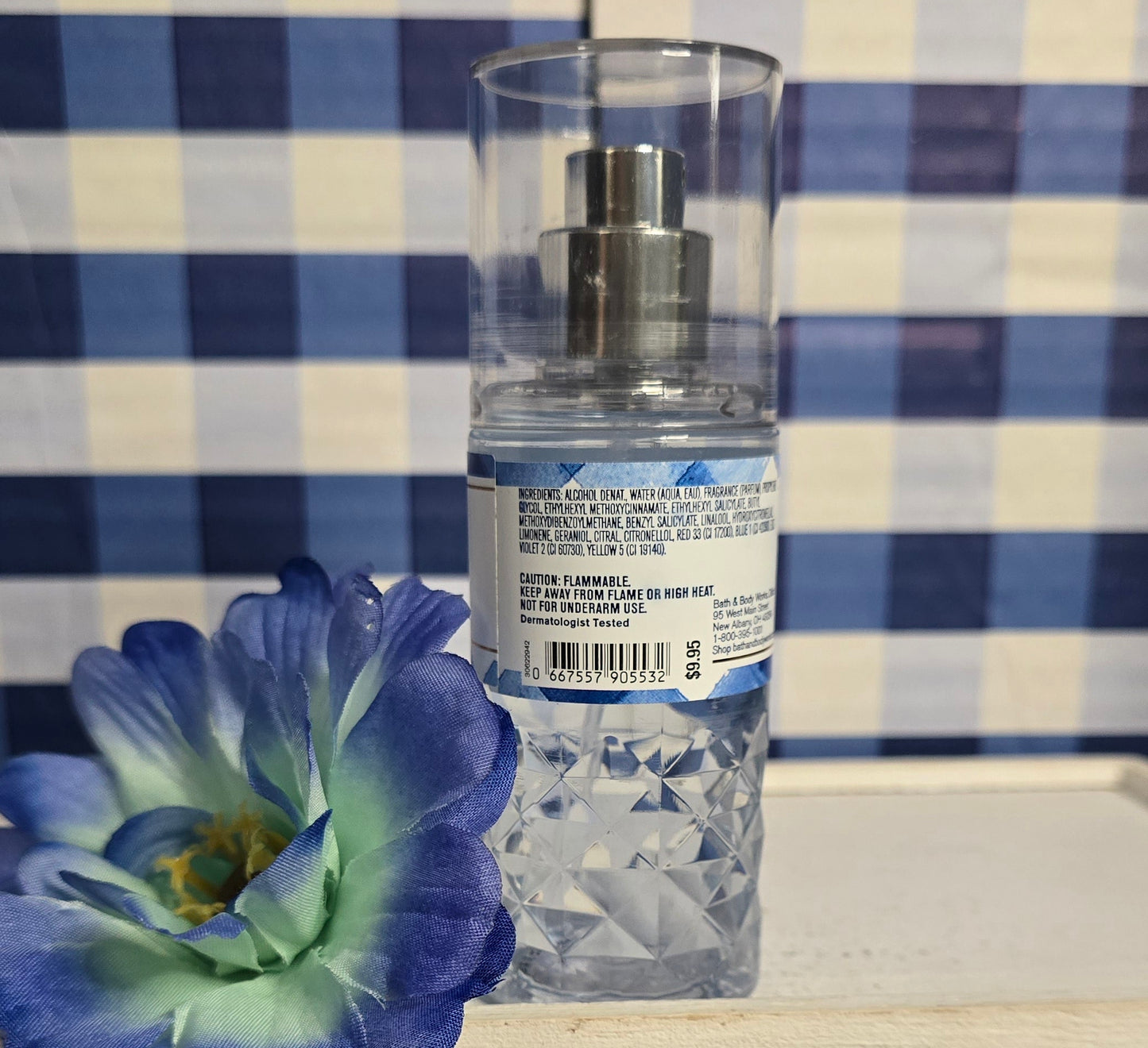 Bath and Body Works Travel Size Gingham Fine Fragrance Body Mist 2.5 fl oz