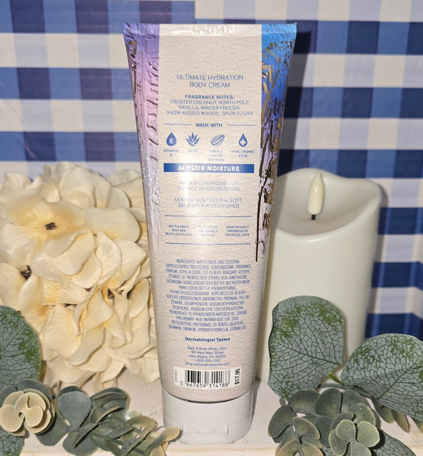 New Bath & Body Works Frosted Coconut Snowball Ultimate Hydration Body Cream 8 fl oz