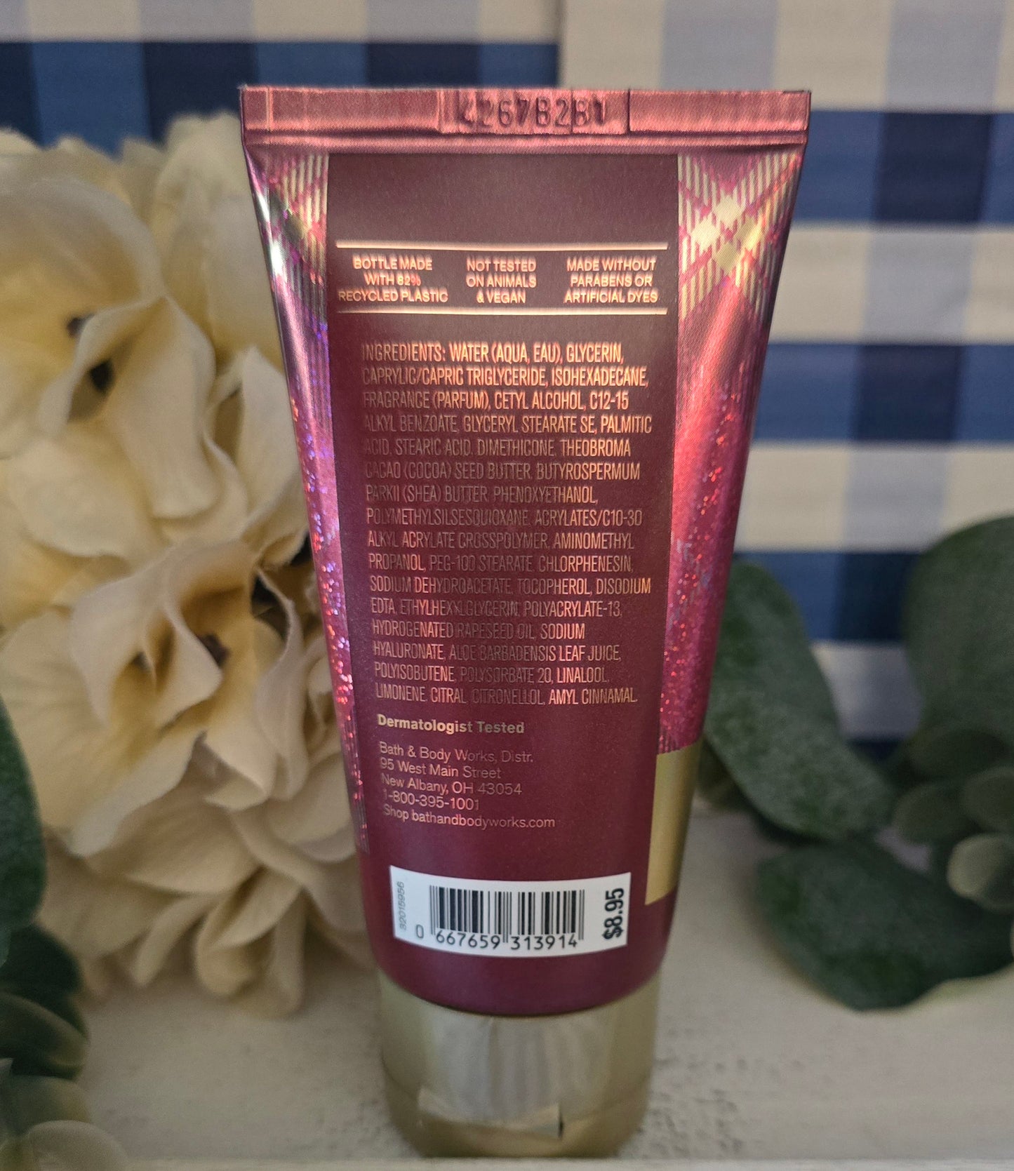 New Bath and Body Works Bright Christmas Morning Travel Size Body Cream/Moisturizer 2.5 fl oz