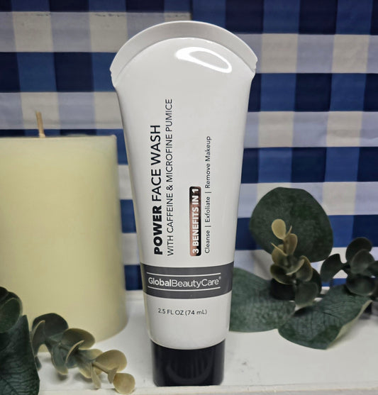 New POWER Face Wash with Caffeine and Microfine Pumice 2.5 fl oz