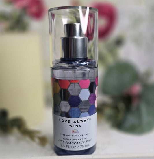 New Travel Size Love Always Wins Body Mist, Body Spray  by Bath and Body Works 2.5 fl oz