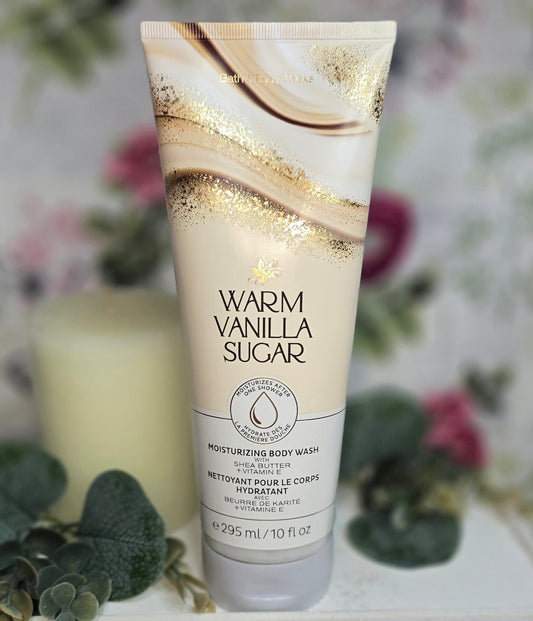 New Warm Vanilla Sugar Moisturizing Body Wash by Bath and Body Works 10 fl oz