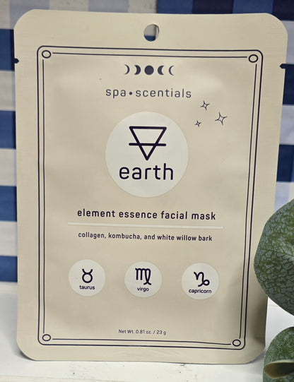 *New Spa.Scentials 3 Pack Element Essence Facial Mask (Air, Fire & Earth)