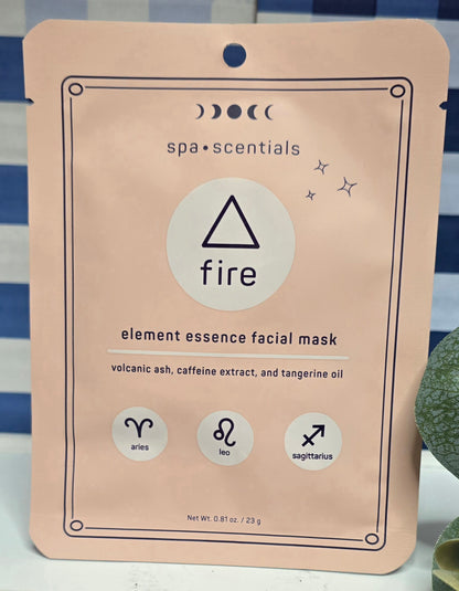*New Spa.Scentials 3 Pack Element Essence Facial Mask (Air, Fire & Earth)