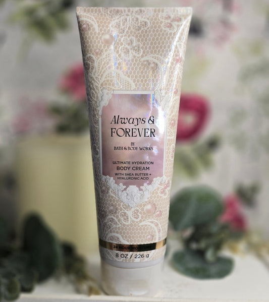 New Always and Forever Hydrating Body Cream by Bath and Body Works 8 fl oz