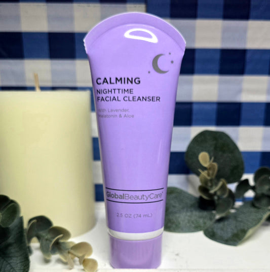 New CALMING Nightime Facial Cleaner with Lavender, Melatonin and Aloe 2.5 fl oz