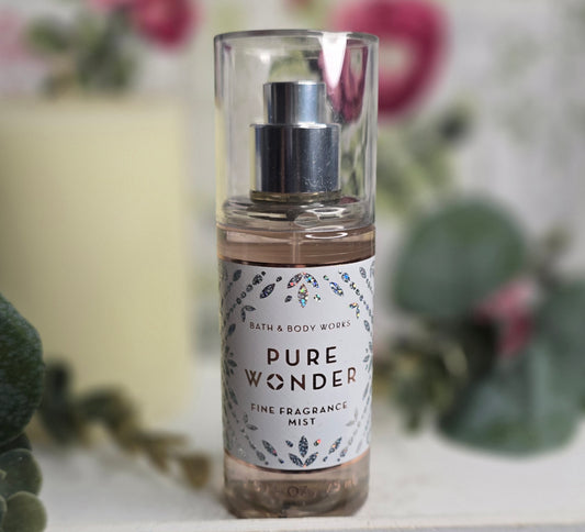 New Travel Size Pure Wonder Body Spray, Body Mist by Bath and Body Works 2.5 fl oz
