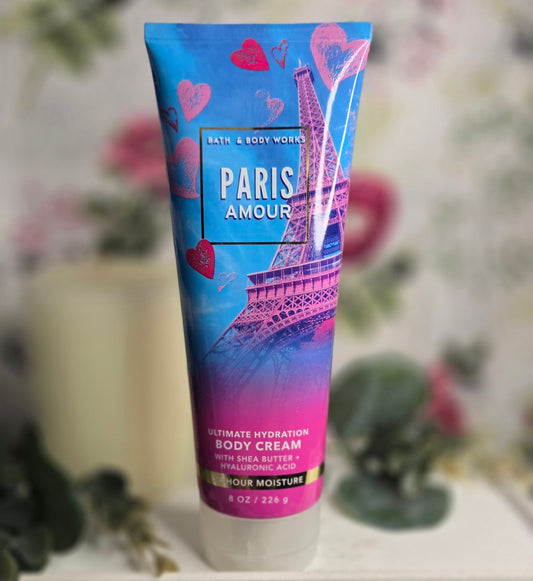 New Paris Amour Ultimate Hydration Body Cream by Bath and Body Works 8 fl oz.