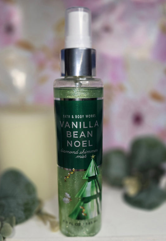 Vanilla Bean Noel Shimmer Body Mist by Bath & Body Works, Body Spray 4.9 fl oz