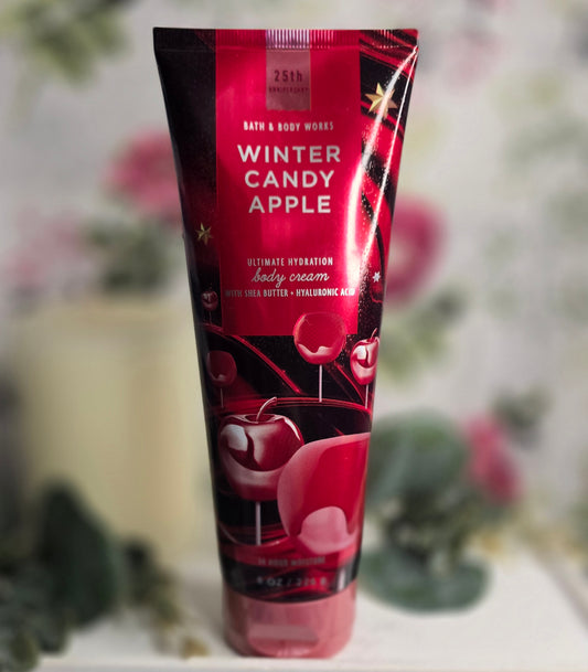New Winter Candy Apple Ultimate Hydration Body Cream by Bath and Body Works 8 fl oz.