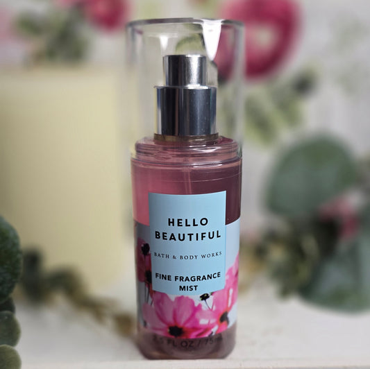 New Travel Size Hello Beautiful Body Spray Body Mist by Bath and Body Works  2.5 fl oz