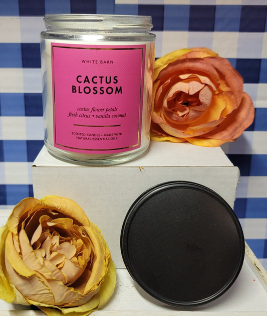 White Barn Cactus Blossom Scented Candle Made With Natural Essential Oils